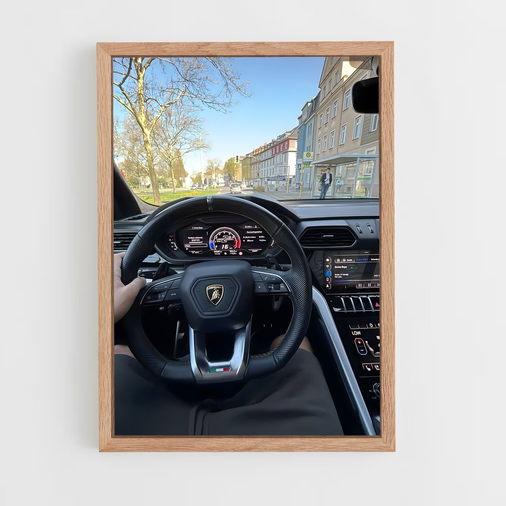 Poster Urus cockpit – affiche Lamborghini (vue 4)